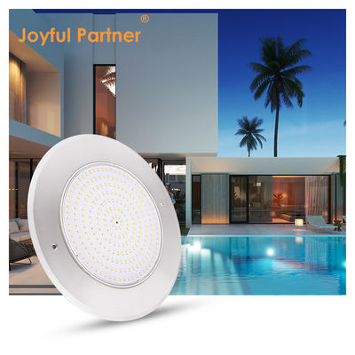 18W 316SS Podwodna ścianka LED basenowe światło 230MM DC12V 252pcs SMD2835 ciepły biały stały napięcie