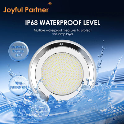 IP68 280mm Ściana ze stali nierdzewnej RGB podwodna LED basen światło