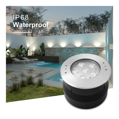 24 Wolt 6W 12W ze stali nierdzewnej 316 LED światło podwodne z zimną bielą z plastikową tuleją montażową do basenu