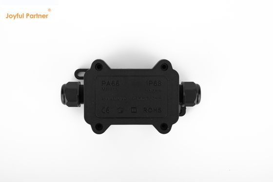 jakość  Black IP68 Quick Connector 24A 450VAC Waterproof Junction Box 2 Pin fabryka