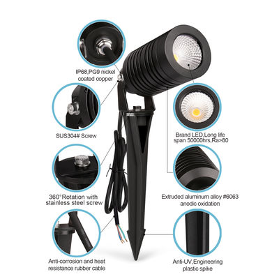 Wodaodporne światła LED zewnętrzne światła widokowe IP66 14W COB Oświetlenie ogrodowe