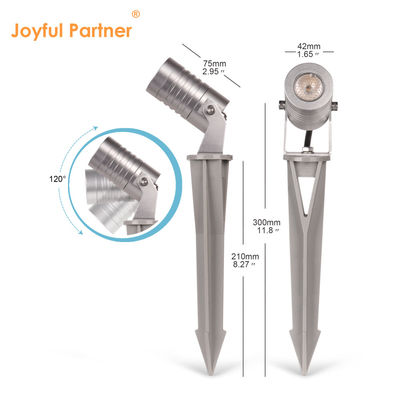 Ciepłe białe 3W zewnętrzne reflektory IP65 LED Lampy ogrodowe