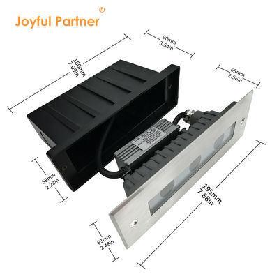 Pochowane Wydrukowane Wodotwórcze Światło podziemne DC24V 3X1W LED jednobarwne CREE/OSRAM LED