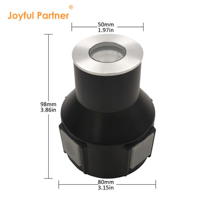 Światło LED ze stali nierdzewnej 316 1w 2w 3w DC 24v z plastikowym tylnym pudełkiem do krajobrazu