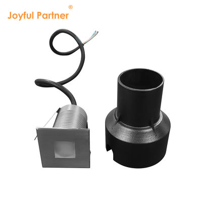 IP67 Oświetlenie LED w ziemi 1W 2W 3W Wylotowany kwadrat Typ SS Pokrycie szkło zamrożone bez soczewek