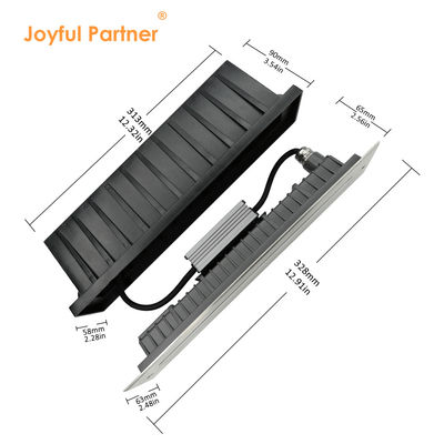 Liniowy LED Wgórne światło 12W DMX512 Stal nierdzewna przednia pokrywa podłogowa wgłębiona