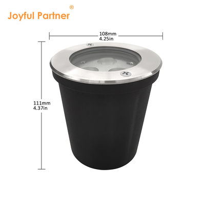 24VDC zewnętrzny światło pod ziemią wodoodporne 6W 12W DIA160MM ciało ze stali nierdzewnej dla projektu