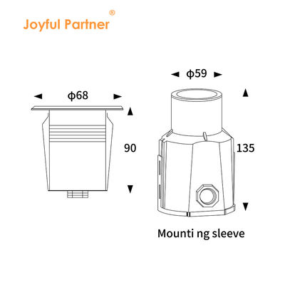 Mini wgłąb 1W 2W LED podłogowe światło basenu IP68 3000k 12V / 24V DC