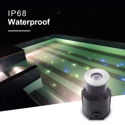 Mini wgłąb 1W 2W LED podłogowe światło basenu IP68 3000k 12V / 24V DC