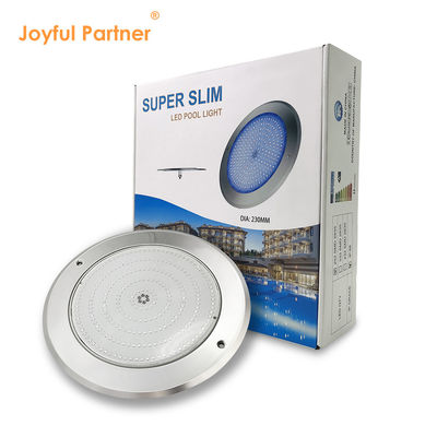 Wodaodporny PAR56 LED Pool Light 316 SS ABS obudowa Ultra Thin 7.5mm Żywica wypełniona ścianą zamontowana 230MM 18W 25W DC AC12V
