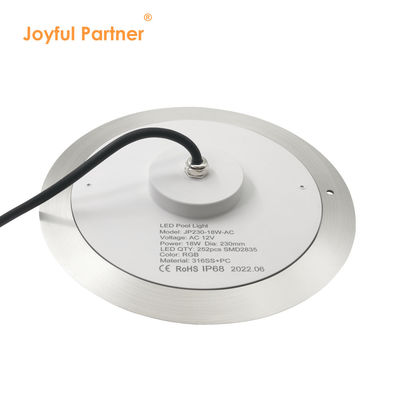 Wodaodporny PAR56 LED Pool Light 316 SS ABS obudowa Ultra Thin 7.5mm Żywica wypełniona ścianą zamontowana 230MM 18W 25W DC AC12V