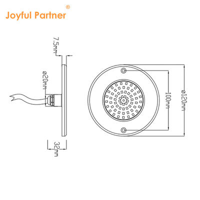 6W LED PAR56 Pool Light Ultra Thin PC Material Wall Mounted Swimming Pool Lights