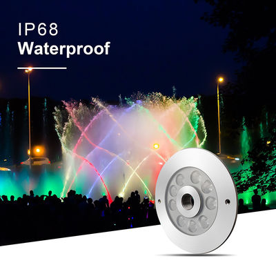 27W 3 w 1 RGB LED Fountain Light Stal nierdzewna dla placu handlowego