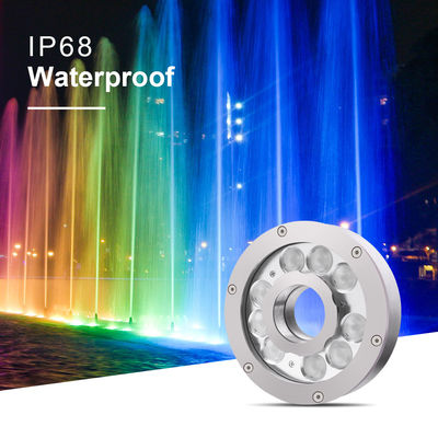 Światło basenowe 18W RGB LED DMX Control Waterproof IP68 Podwodne światło