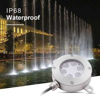 Podwodne światło fontann LED 6W RGB IP68 wodoodporne światło fontann 2700k - 6000k