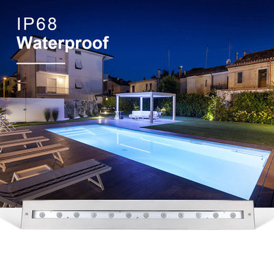 SS316L Podwodne światło liniowe 3000K 4000K 6000K IP68 LED lampa do mycia ścian