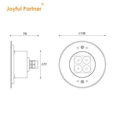 Światło podwodne basenu LED 316 ze stali nierdzewnej 2700K - 6500K CEM Zatwierdzone