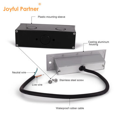 prostokąt 220V 5W LED Światła ścienne IP65 3000K Oświetlenie zewnętrzne