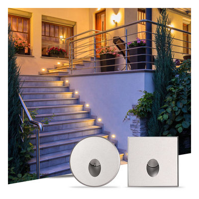 Inteligentna lampa ścienna LED IP65 Aluminiowa Kształt kwadratowy ciała DC 24v 1w 2w 3w LED Światło schodowe dla korytarza