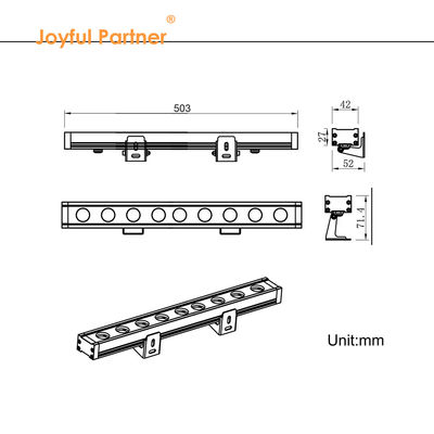 IP65 wodoodporny LED Światło do myjni ściennej Wysokie napięcie 110V 220V LED Kolorowe światło miejskie