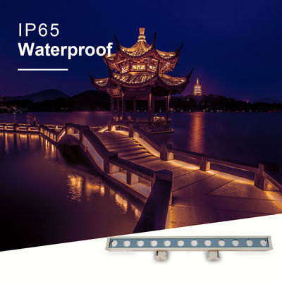 Kolor aluminiowy 18W LED Światła do myjni ściennej Światła zewnętrzne wodoodporne Światło linijne