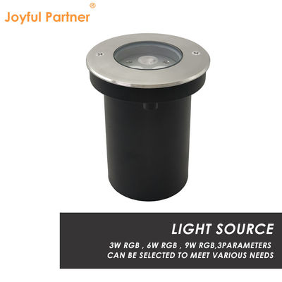 3W 6W 9W Ogród LED Światło podziemne RGB Zmiana koloru Światła wsteczne
