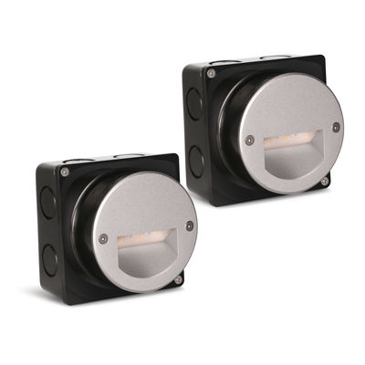 Aluminiowe zewnętrzne światło LED IP65 okrągłe pokrycie kwadratowe schody ścienne