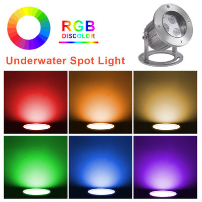 IP68 RGB Fontanna LED Podwodne światła LED ze stali nierdzewnej