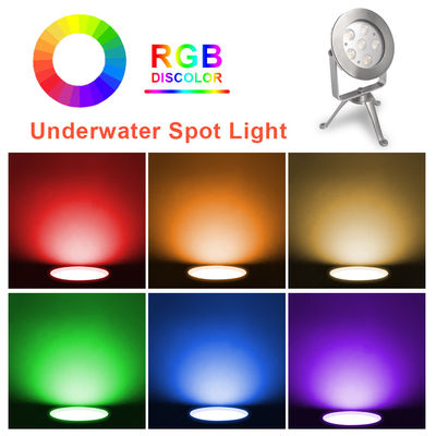 Stal nierdzewna 316 LED Podwodne światło spotów statyp RGB światło spotów CE certyfikowane RoHS
