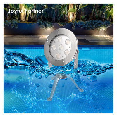 Reflektor LED podwodny ze stali nierdzewnej 316 RGB z certyfikatem CE RoHS z trójnogiem