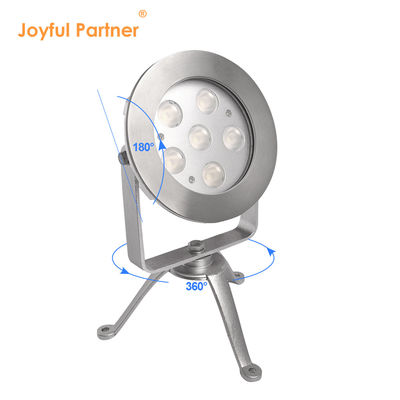 RGBW LED podwodne światło 24V DC ze stali nierdzewnej 316 DMX512 kontroler