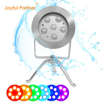 RGBW LED podwodne światło 24V DC ze stali nierdzewnej 316 DMX512 kontroler