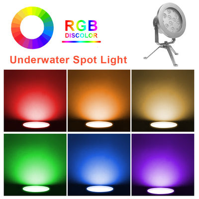 LED RGBW Podwodne światło fontanny DMX Control