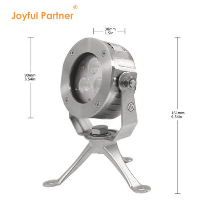 LED światło podwodne wysokiej jakości DC24V 304 stal nierdzewna DMX512 RGBW IP68 12W