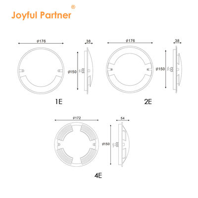 Światła LED zewnętrzne IP67 średnica 70mm 3W Nawierzchnia zamontowana lampa Światła LED z dwulastą gwarancją