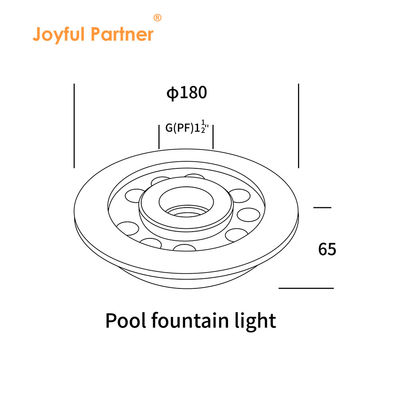 Światło fontannowe IP68 36W ze stali nierdzewnej 3 w 1 RGB Światło podwodne