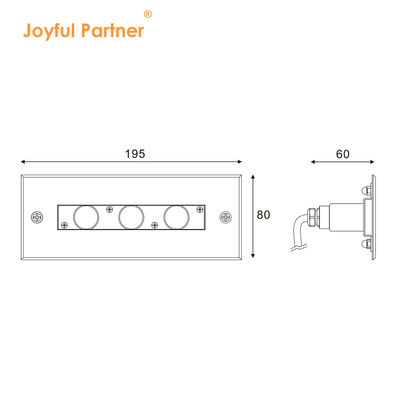 Światło podwodne liniowe ze stali nierdzewnej 316L