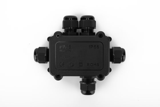IP68 Zewnętrzny kabel nylonowy, elektryczny, wodoodporny skrzynia łącza 2/3/4/5/6-stronny złącze, plastikowa skrzynia