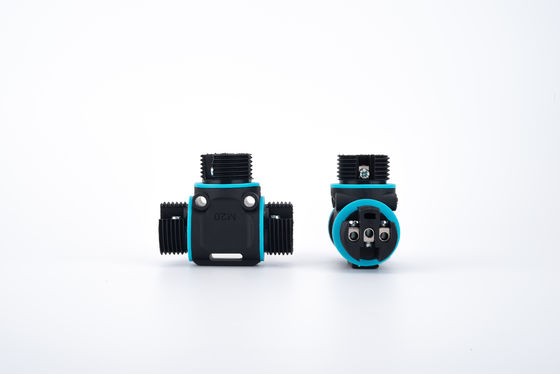 Szybka instalacja IP68 Wodoodporne plastikowe 2/3-pinowe żeńskie okrągłe złącze elektryczne