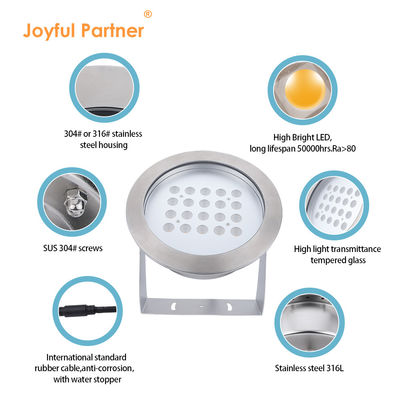 IP68 LED podwodne światło 20W 40W 60W 80W DMX512
