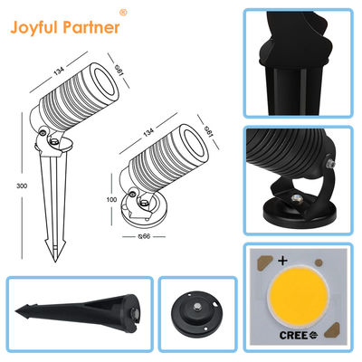 14W LED IP65 Ścieżka krajobrazowa Lampa trawnikowa regulowana zewnętrzna