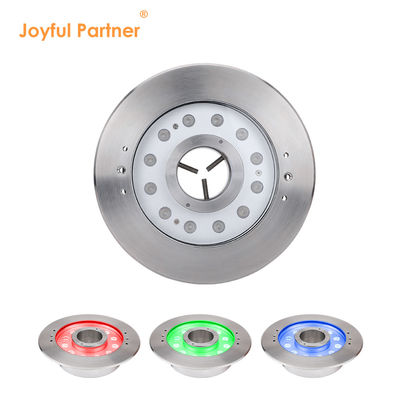Podwodna lampa fontannowa IP68 12W 24W 36W Ciepła biała RGB ze stali nierdzewnej 316L