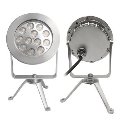 Podwodne reflektory LED 12x4W RGBW 3w1 4 Sterowanie DMX Stal nierdzewna 316 IP68 DC12V