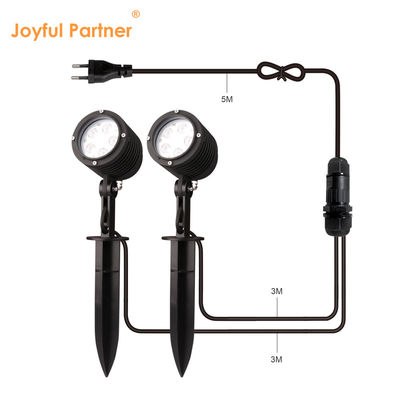 5W zewnętrzne mieszkanie powłoki proszkowej Led jednokolorowy szpic plastikowy DC24V ogród krajobrazowy reflektory dla drzew