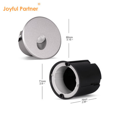 12VDC / 24VDC Nowoczesne odlewane aluminiowe obudowy okrągły kształt IP65 ogród zewnętrzny światło ścienne