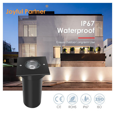 DC AC COB Led Aluminium Square Shape 304ss Front Cover LED Ground Light For Garden