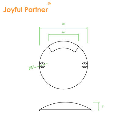 Światło widoczne z jednej strony, zakopane, LED mini-size, ultracienkie, H14MM DC24V, SMD