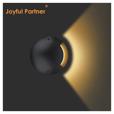 Wpuszczana lampa schodowa zakopana Widok z boku 12 24V Emisja boczna ŚREDNICA 70MM Do chodnika