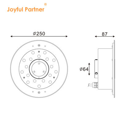 Joyful Partner 6W 9W 12W 18W 24V DMX Kontrola ze stali nierdzewnej IP68 Podwodne światła fontann RGB