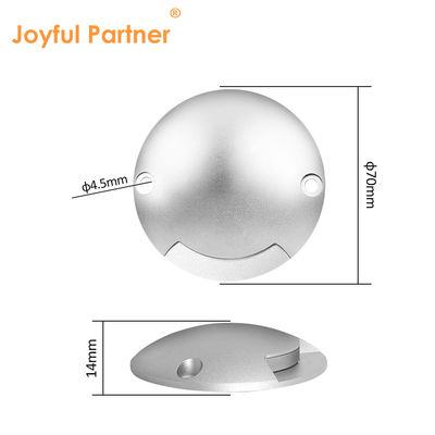 Strona emitująca wgłębione światło wgłośne okrągłe niskie napięcie DC 24V 3000K IP67 zimno białe aluminiowe obudowy